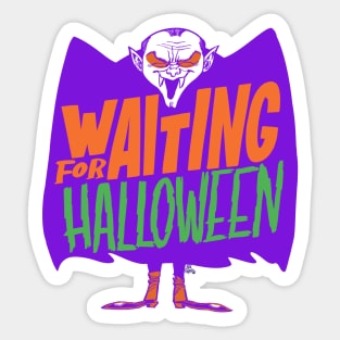 Waiting for Halloween Sticker